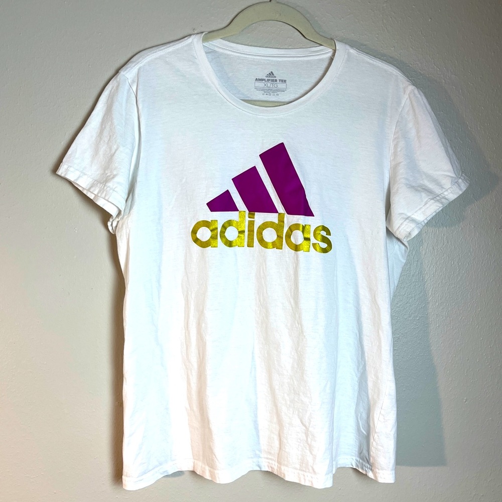 Adidas Amplifier Logo Tee White Size XL